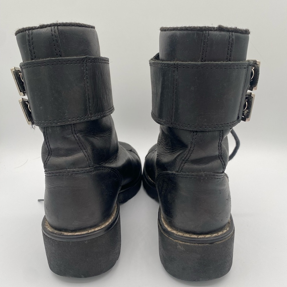 Harley-Davidson Black Leather Boots with Silver Accents women’s size 7 - Picture 5 of 8